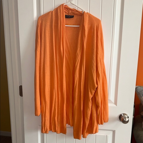 Lane Bryant Sweaters - Lane Bryant Vibrant Orange Cardigan